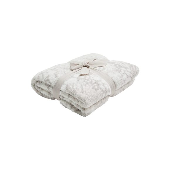 Barefoot Dreams CozyChic Fauna Blanket Silver Multi 45